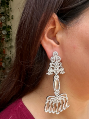 Nora Silver Chandelier Earrings